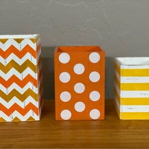 Chevron and Polka Dot Decorative Boxes
